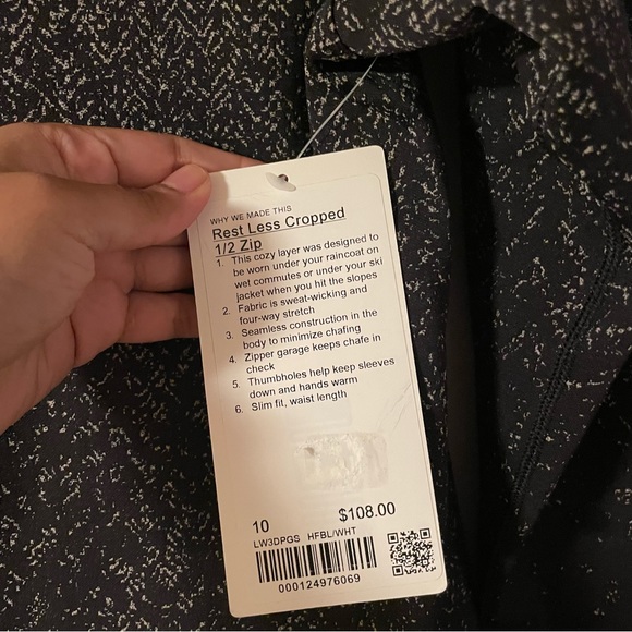 Lululemon Rest Less Cropped Half Zip Pullover - Picture 10 of 11
